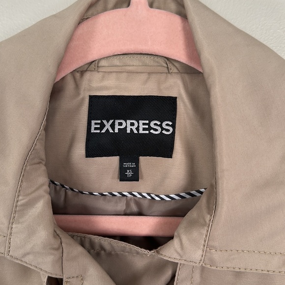 Express Double Breasted Trench Coat - Khaki - XS - Picture 4 of 15